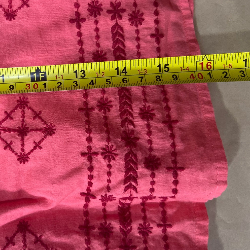 Prana Women's Embroidered Cotton Skirt Color Pink Size 8