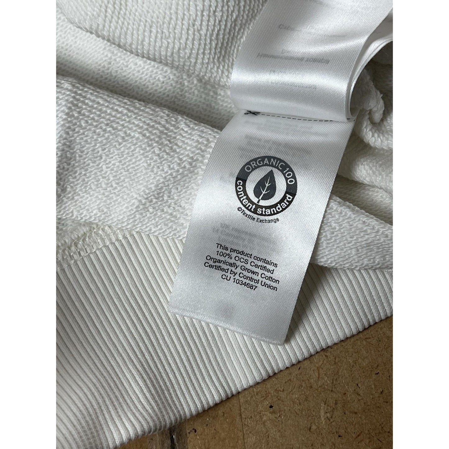 Scotch & Soda Sweater Mens M White Pullover Crew Neck Bird Back Graphic Organic