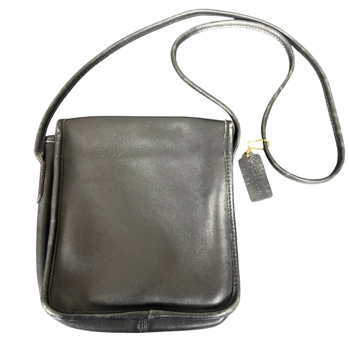 Vintage Coach Bag 9620 Black Shoulder Bag Convertible Flap USA Made