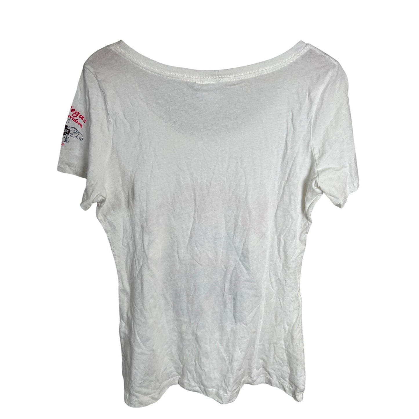 Harley Davidson XL Las Vegas Poker Fitted Women T-shirt