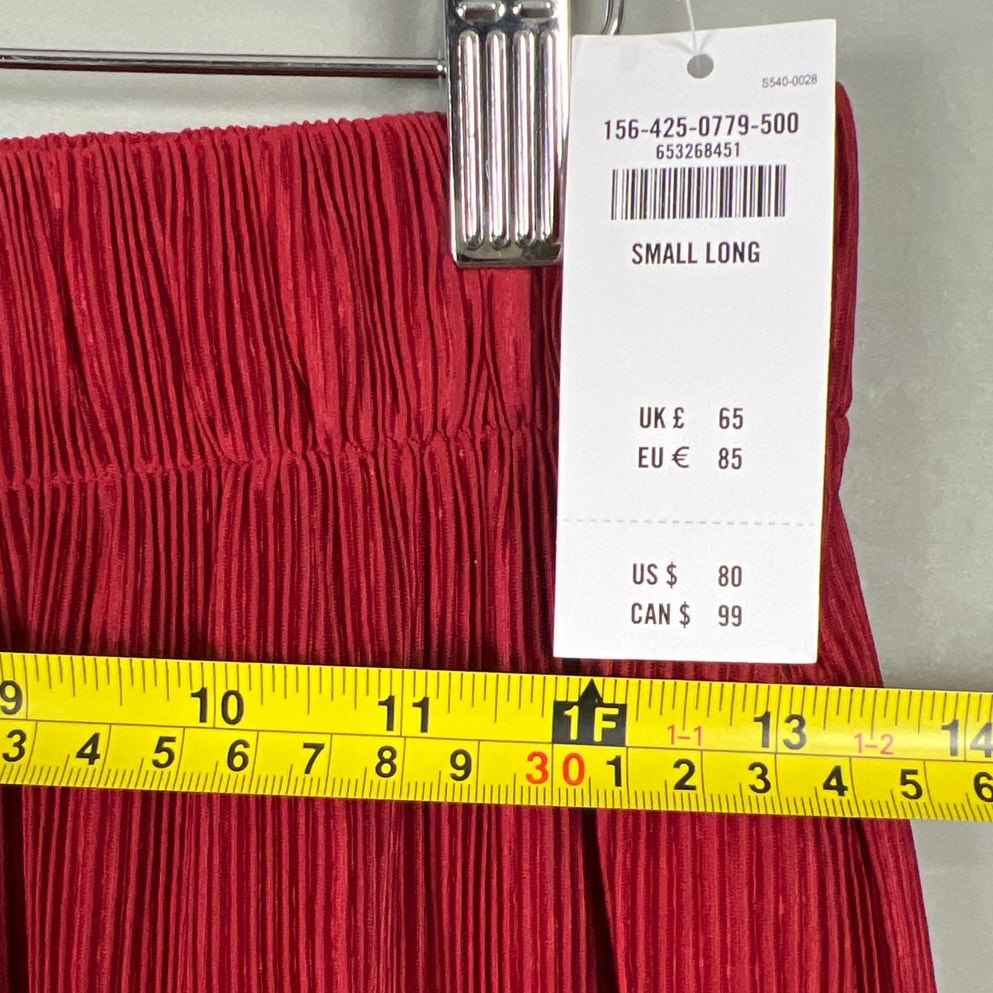 Abercrombie & Fitch Size Small Long NWT Pull On Textured Crinkle Flare Leg