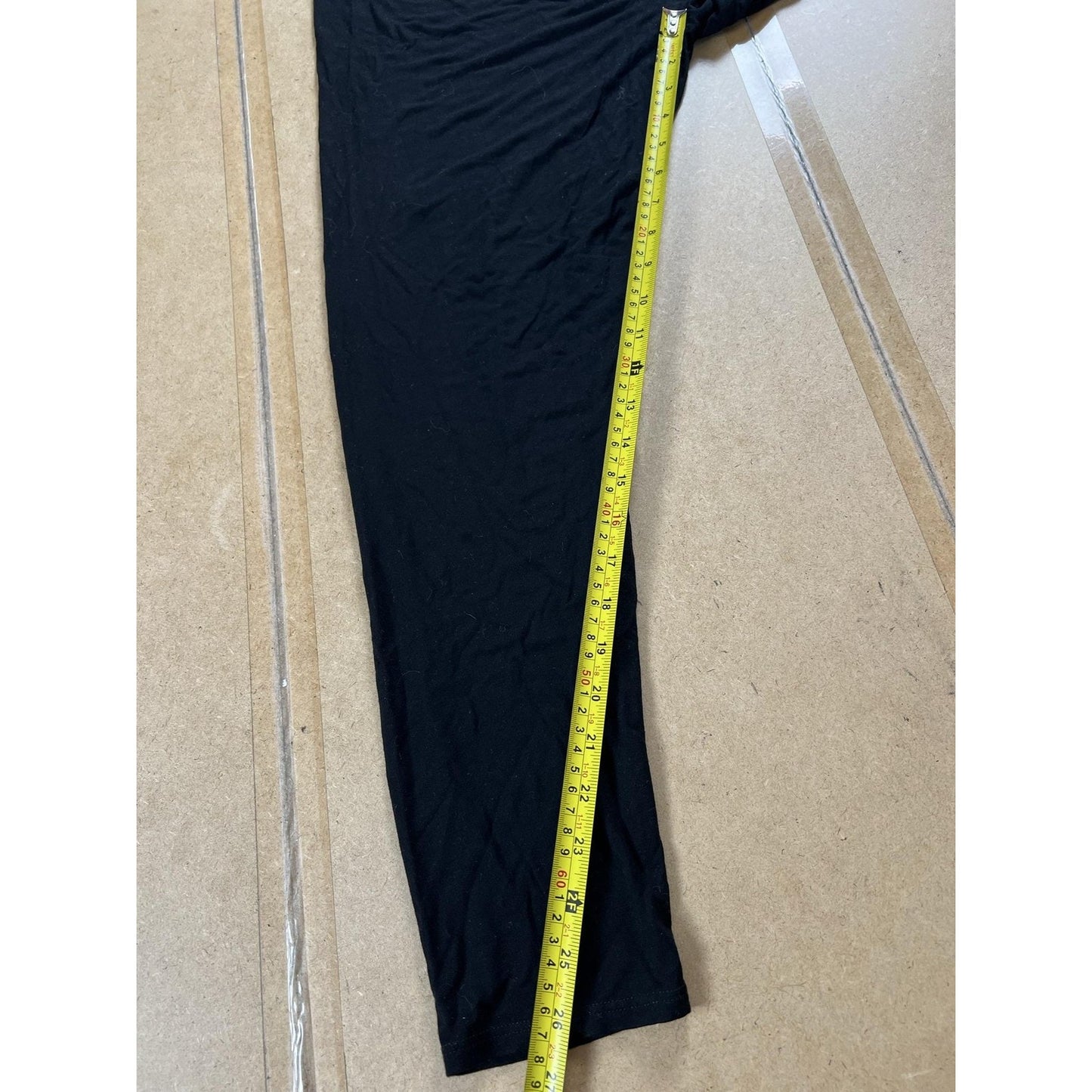 Eileen Fisher Leggings Womens XL Black Ankle Casual Jersey Viscose Spandex