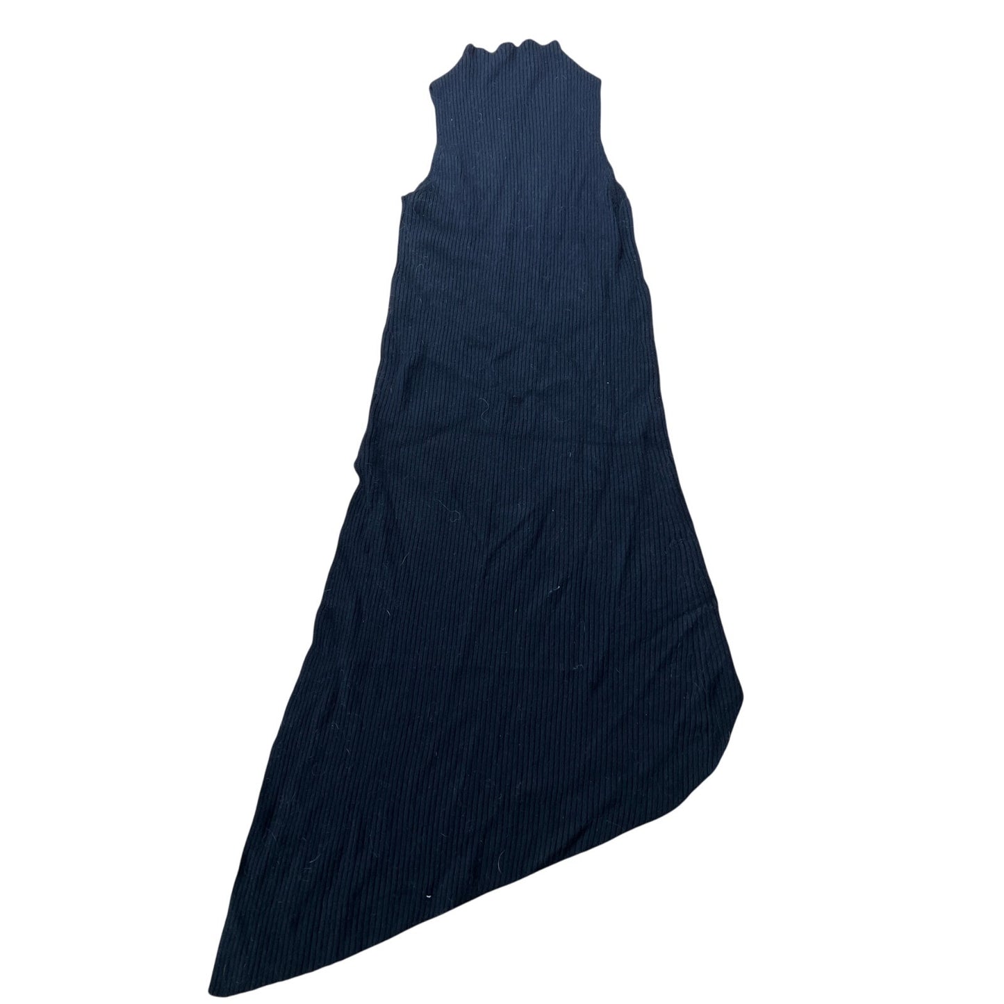 Philanthropy Womens S Sleeveless Cashmere Blend Black Maxi Dress Hi Lo Hem