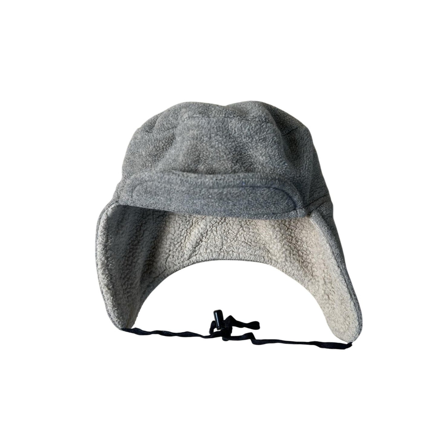 Lowe Alpine Trapper Hat Mens M Gray Faux Fur Lined Ear Flap Adjustable Winter