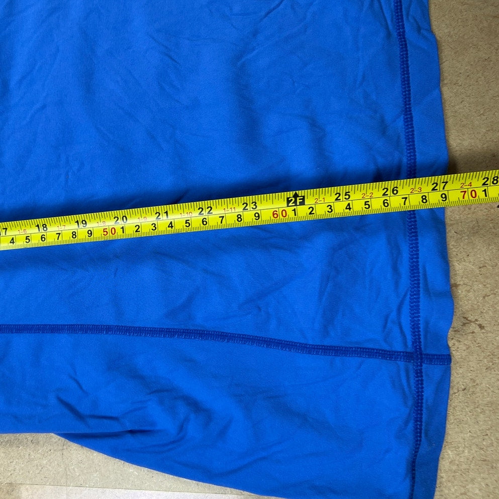 EUC Lucy Activewear Tech Blue White Sleeveless Athletic Tank Top Size XL