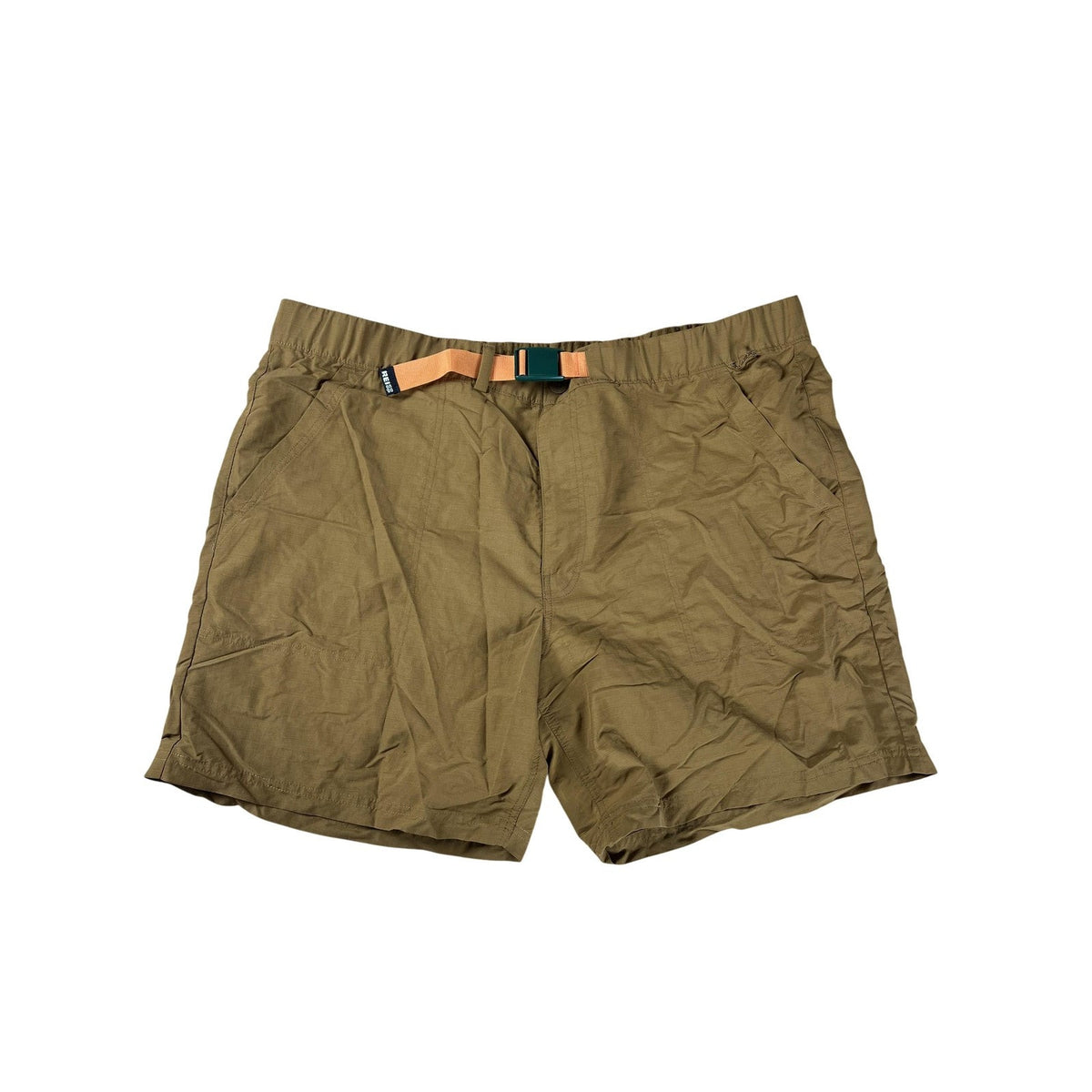 REI Co-op Mens XL Brown Athletic Shorts 38 Waist Adjustable Pull-On 7.5 Inseam