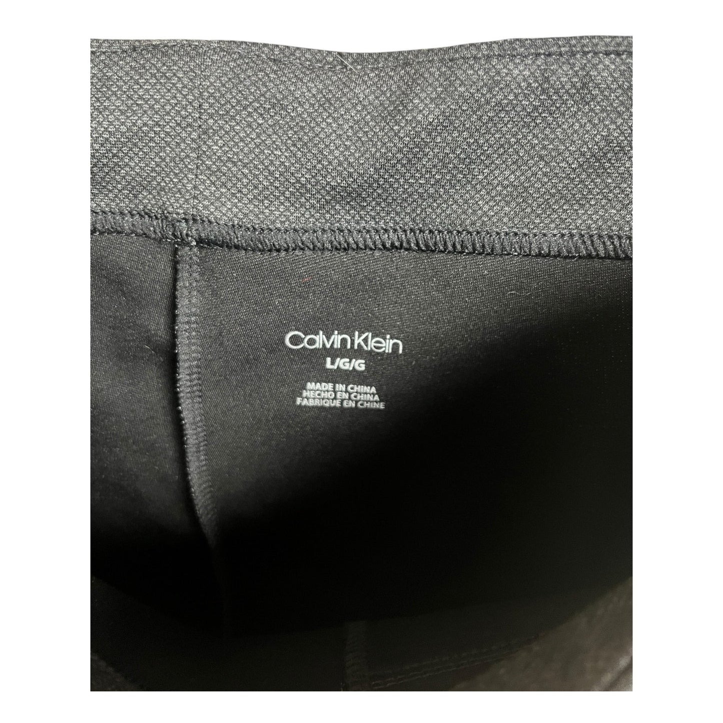 Calvin Klein Women Leggings Dress Pants Gray/Black Size Large