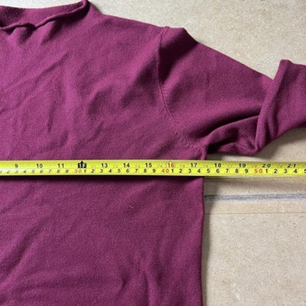 Vila Milano Women M Purple Mock Neck Long Sleeve Lightweight Rayon Polyester