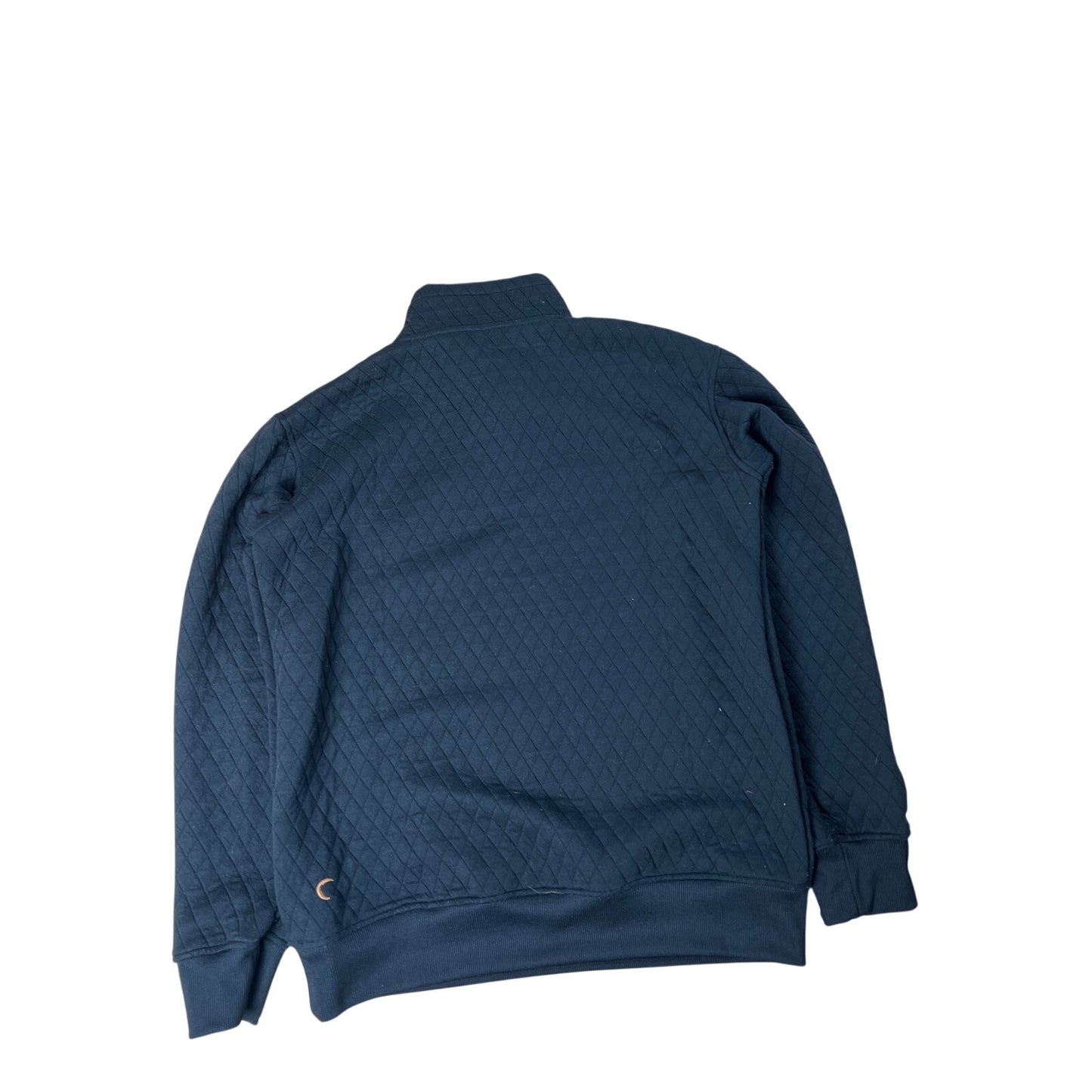 Zyia Quilted Snap Pocket Sweatshirt Womens Large Black Pullover