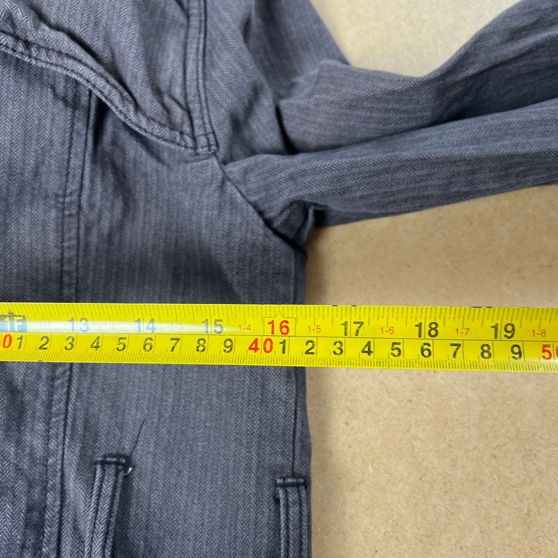 We The Free Trench Coat Womens S  Grey Lined Free People Buttons