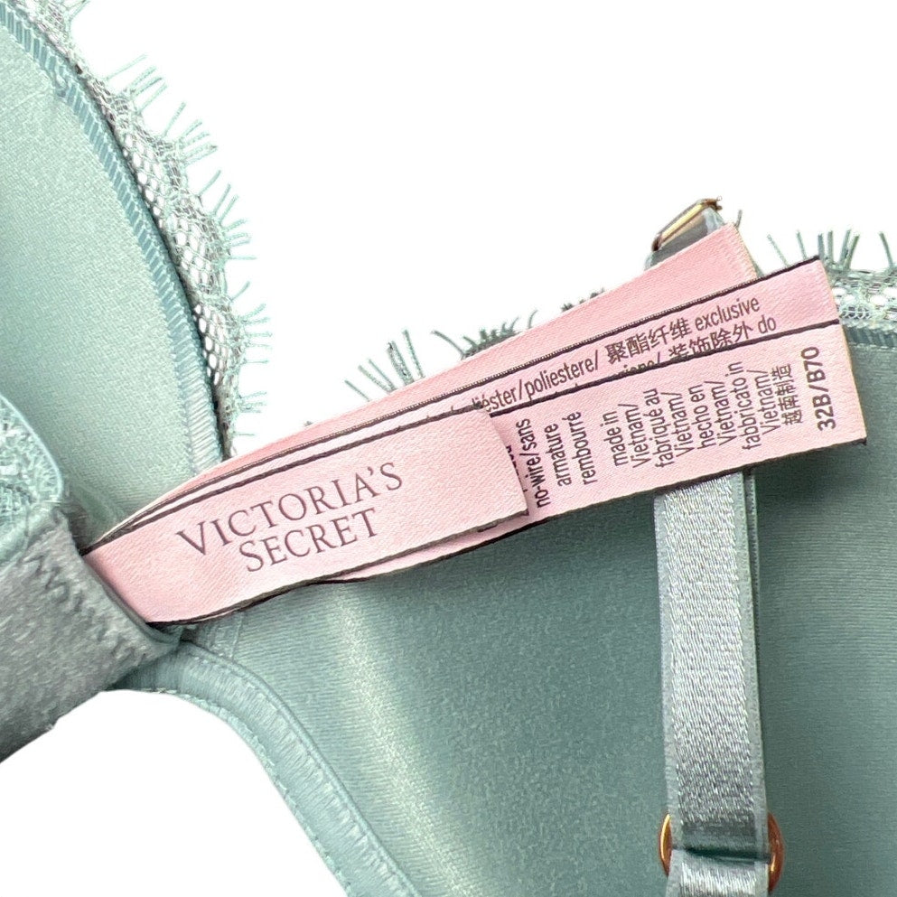 Victoria Secret No Wire 32B Dream Angels Push Up Wireless Lace Bra