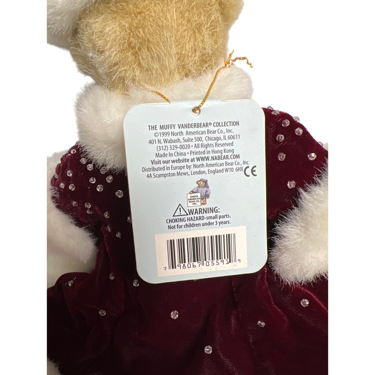 1999 Muffy VanderBear in Winter Princess Outfit Holiday Limited Edition