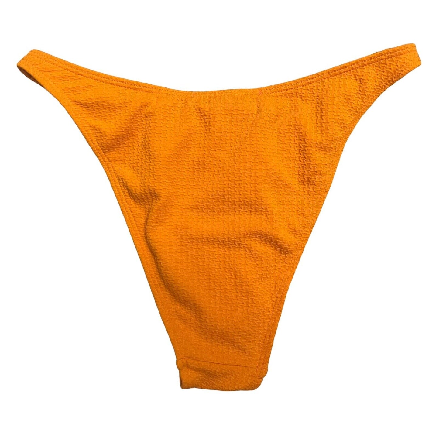 Missguided Women's 2 Orange Soft Touch High Leg Tanga Bikini Bottom NWT
