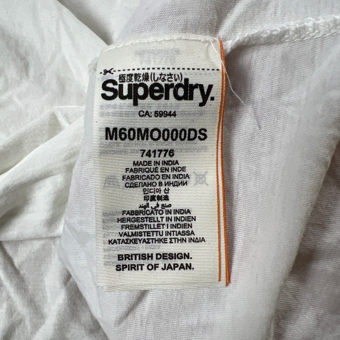 NWT SuperDry White Long Sleeve Men Top Size XL