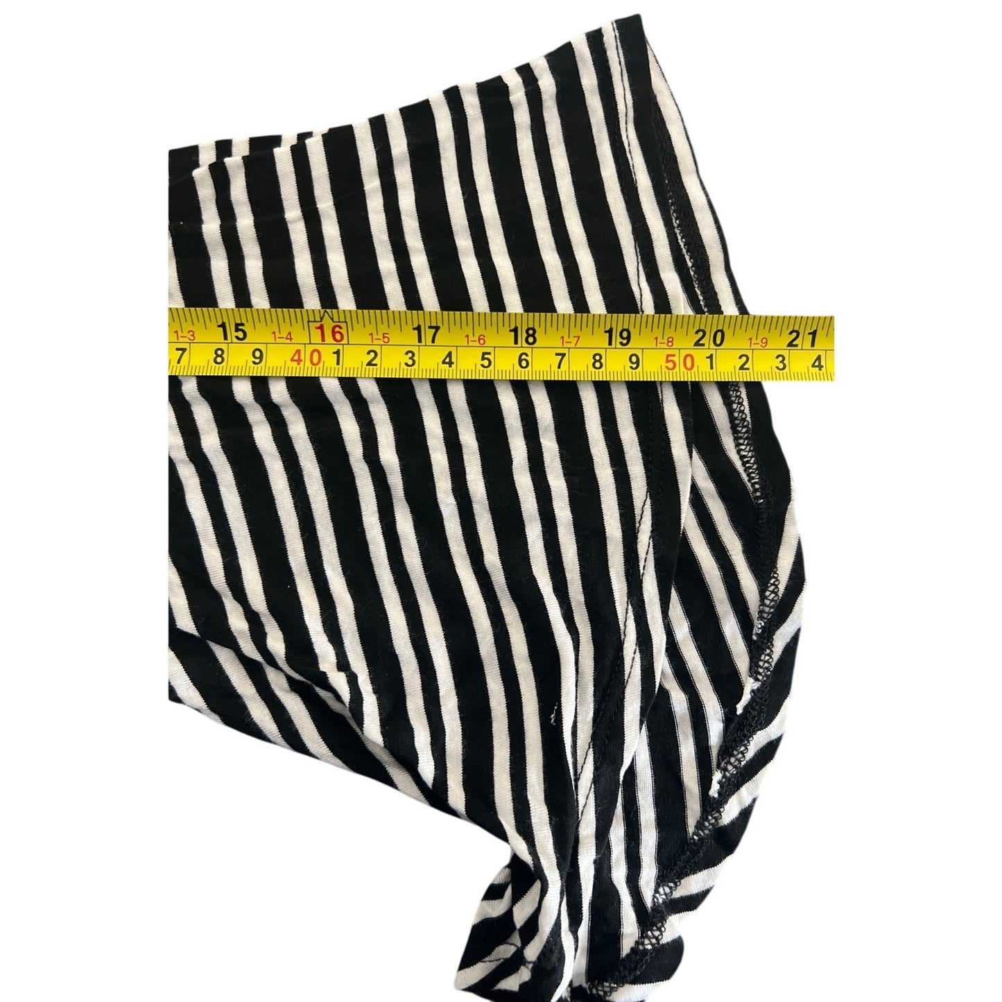 Sweet Claire Black White Striped Dress *Dimensions In Pictures*