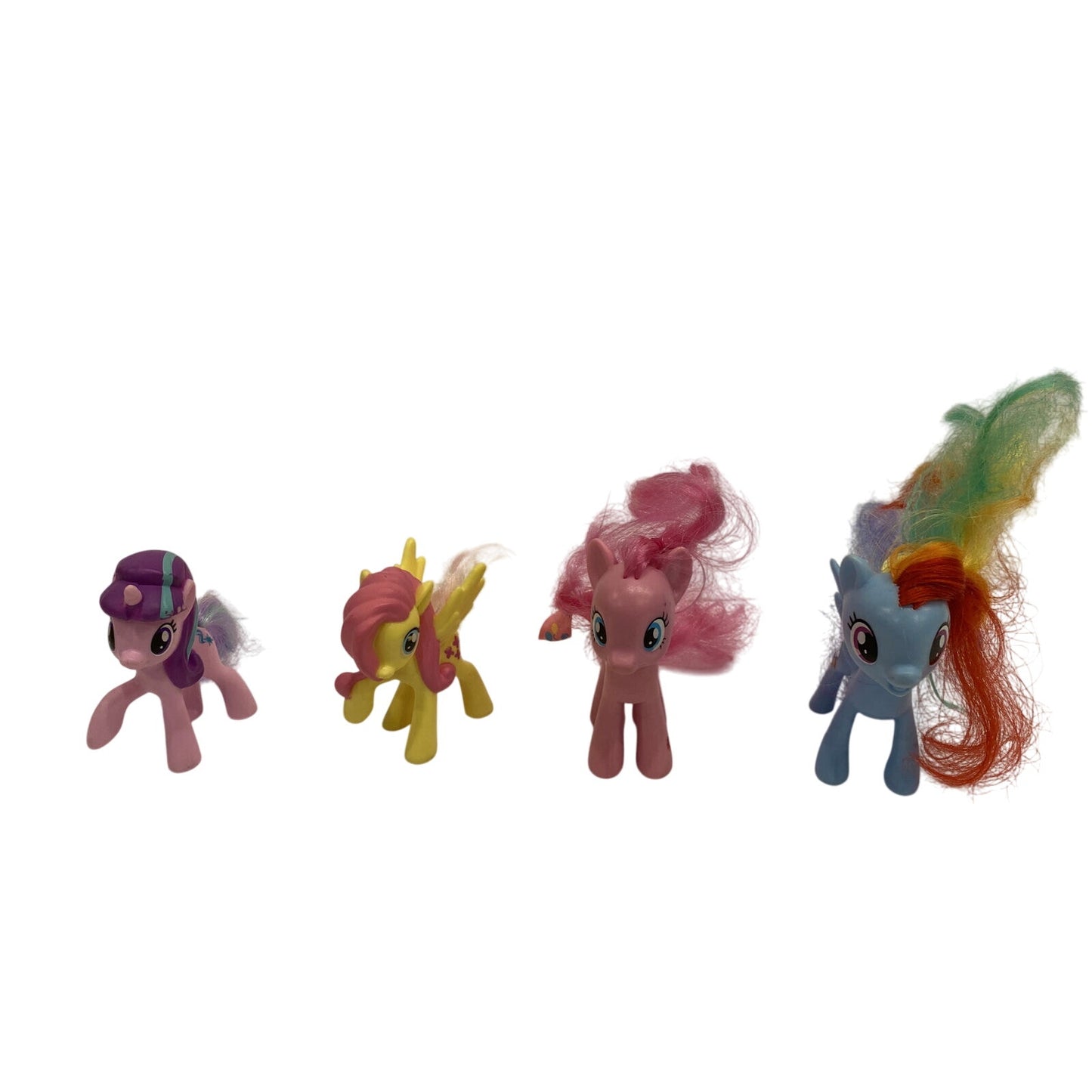 2010 My Little Pony Figures Lot Of 4 Rainbow Dash Pinkie Pie Buttercup Twilight