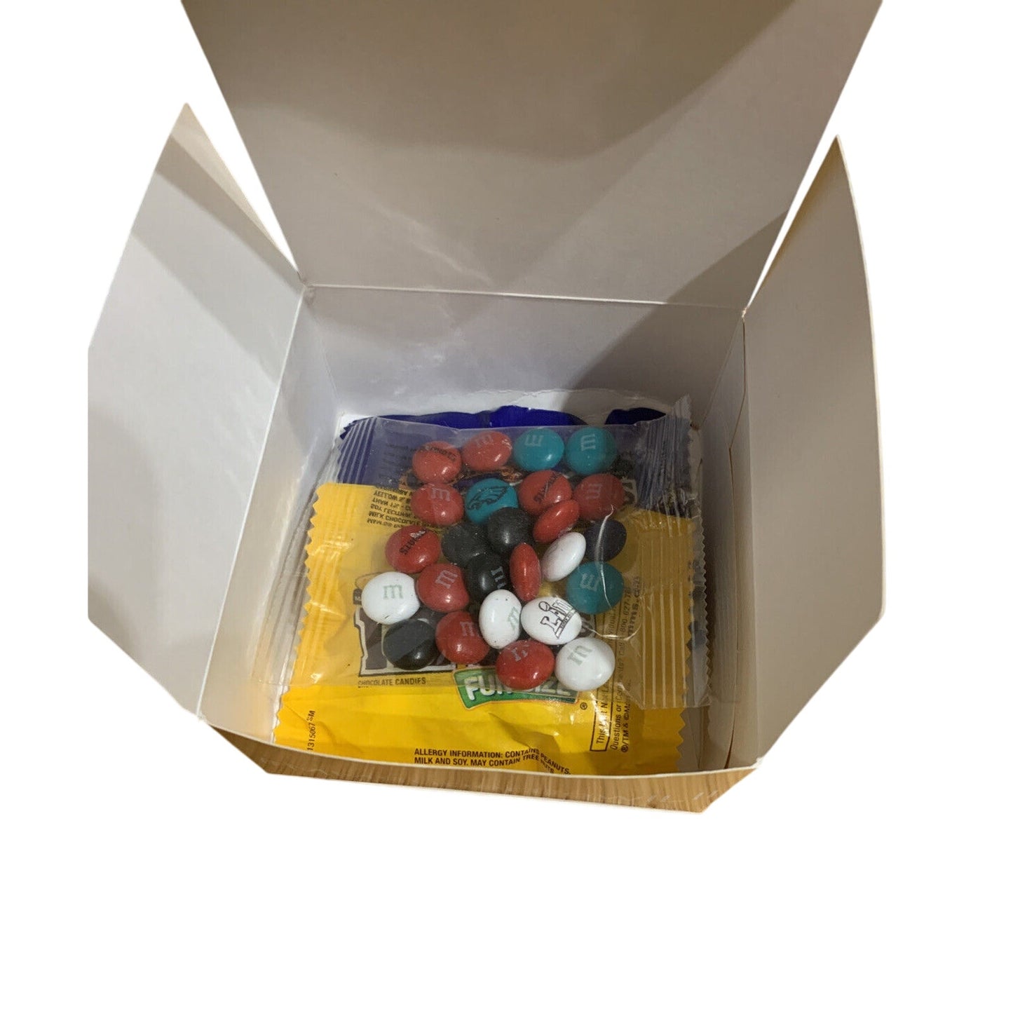 M&M Eagles vs Patriots Super Bowl LII 52 Box Candy Set
