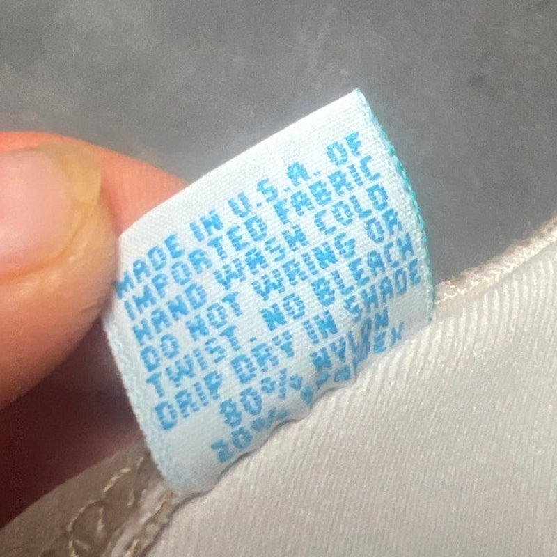 Vintage Venus AOP Brown and Grey Bikini Top Size M