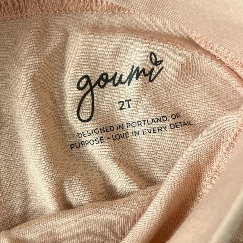 Goumi Peach Toddler Leggings Size 2T Salmon Color