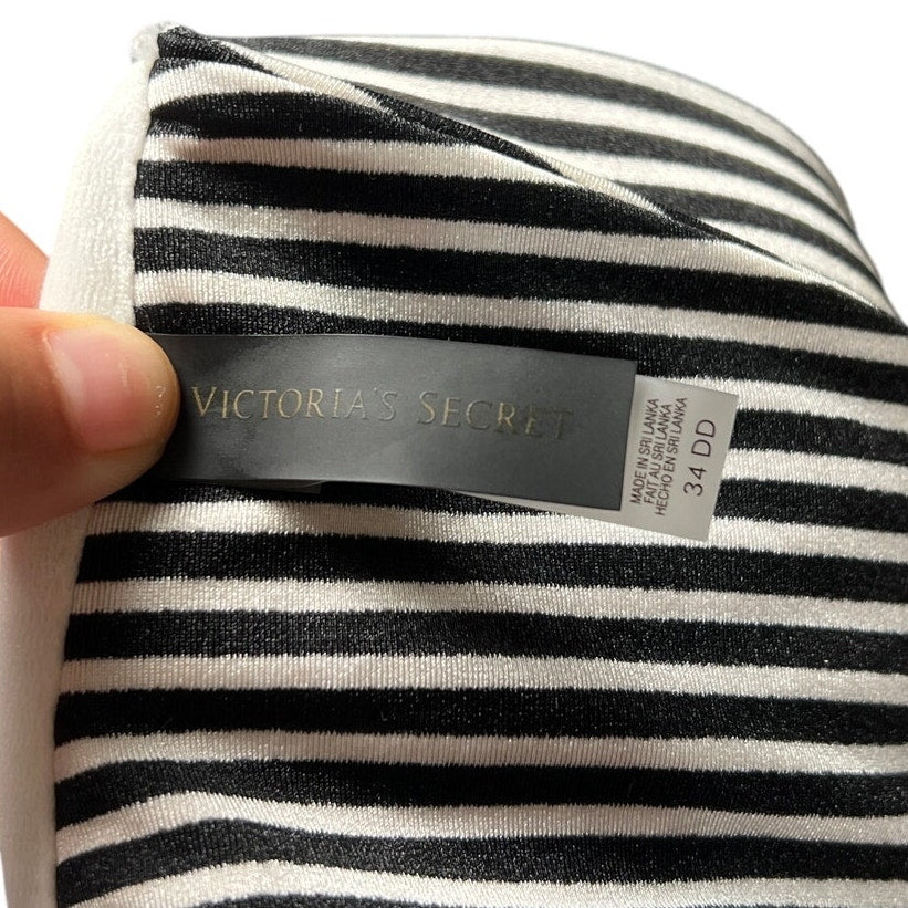 Victoria Secret Size 34DD Striped Bikini Top