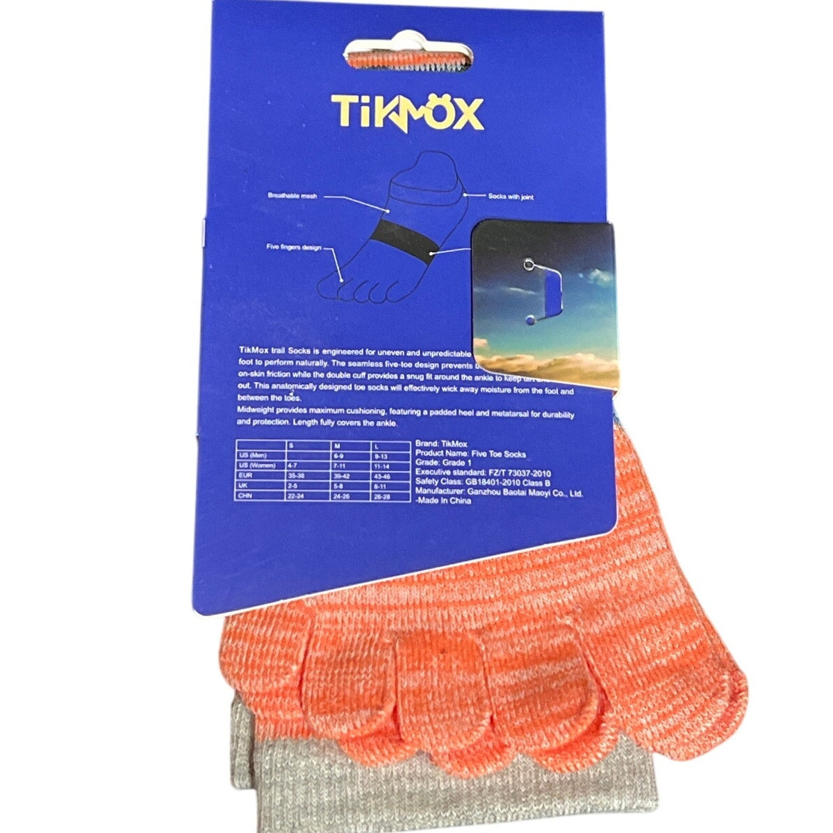 Tikmox Sports Socks Expert Athletic NWT Multicolor *Missing Size*