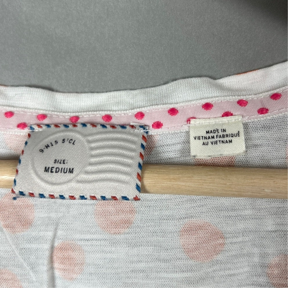 Anthropologie Zebra Graphic Watercolor Chatty Tee Women's Size M
