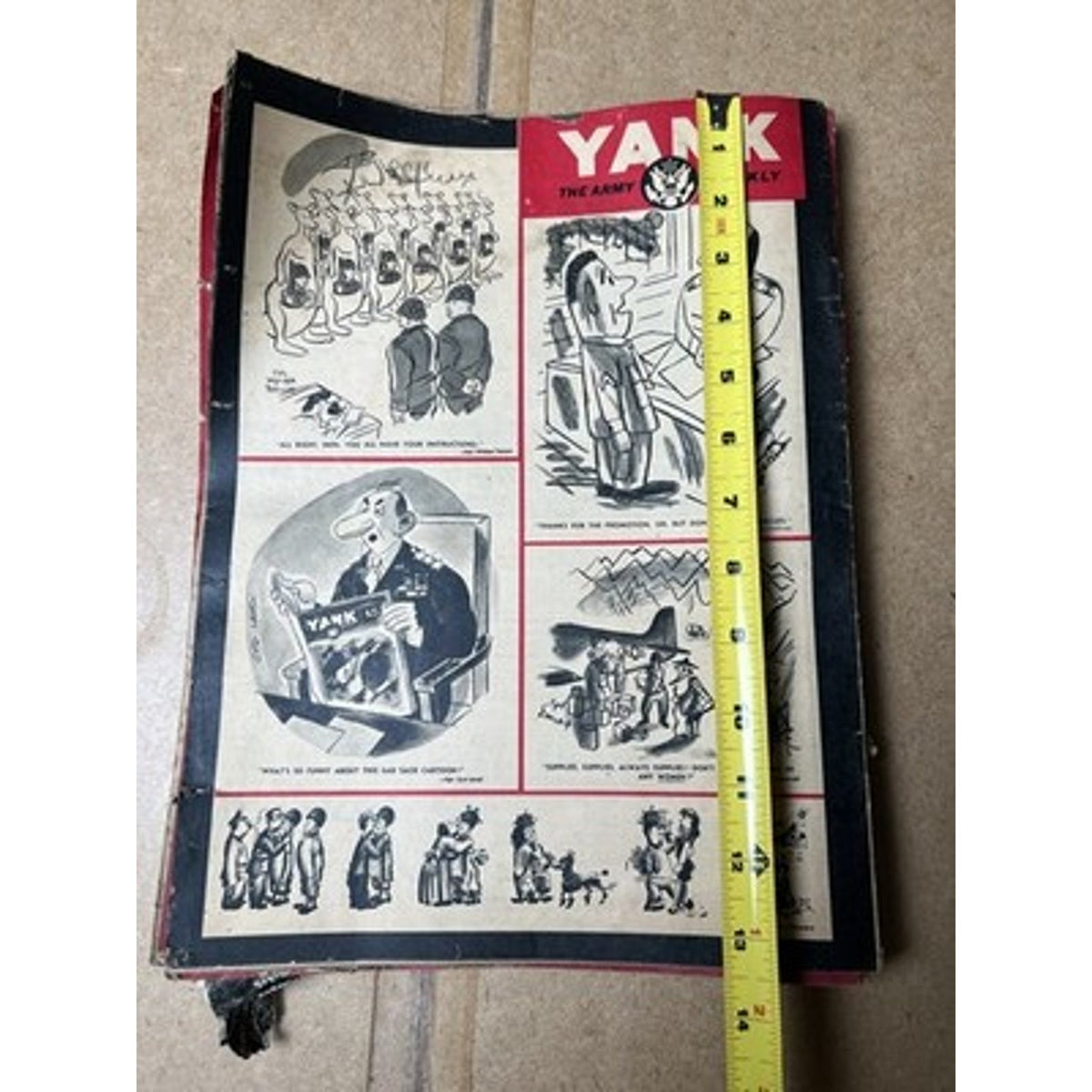 YANK The Army Weekly Magazines Lot WWII British Edition Made In United Kingdom