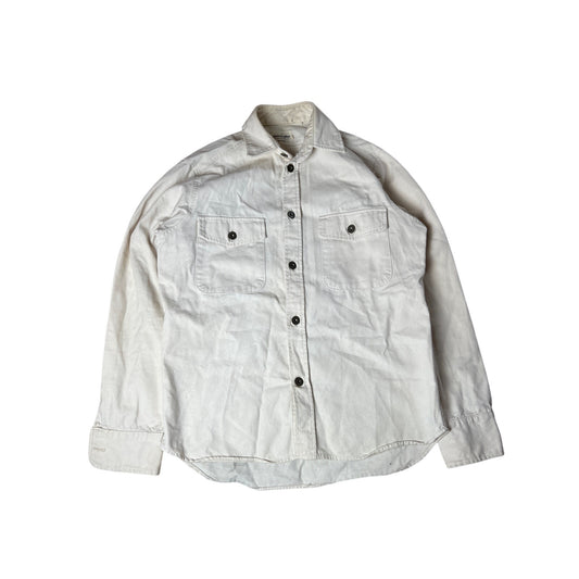 The Explorer's Shirt White Long Sleeve Button-Up Size 40
