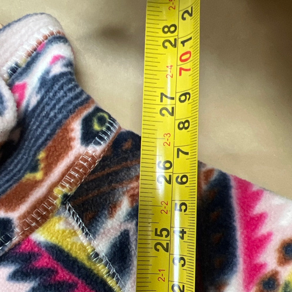 NWT Eddie Bauer Women’s M Southwest Multi-Color Fleece Pullover Quarter Zip