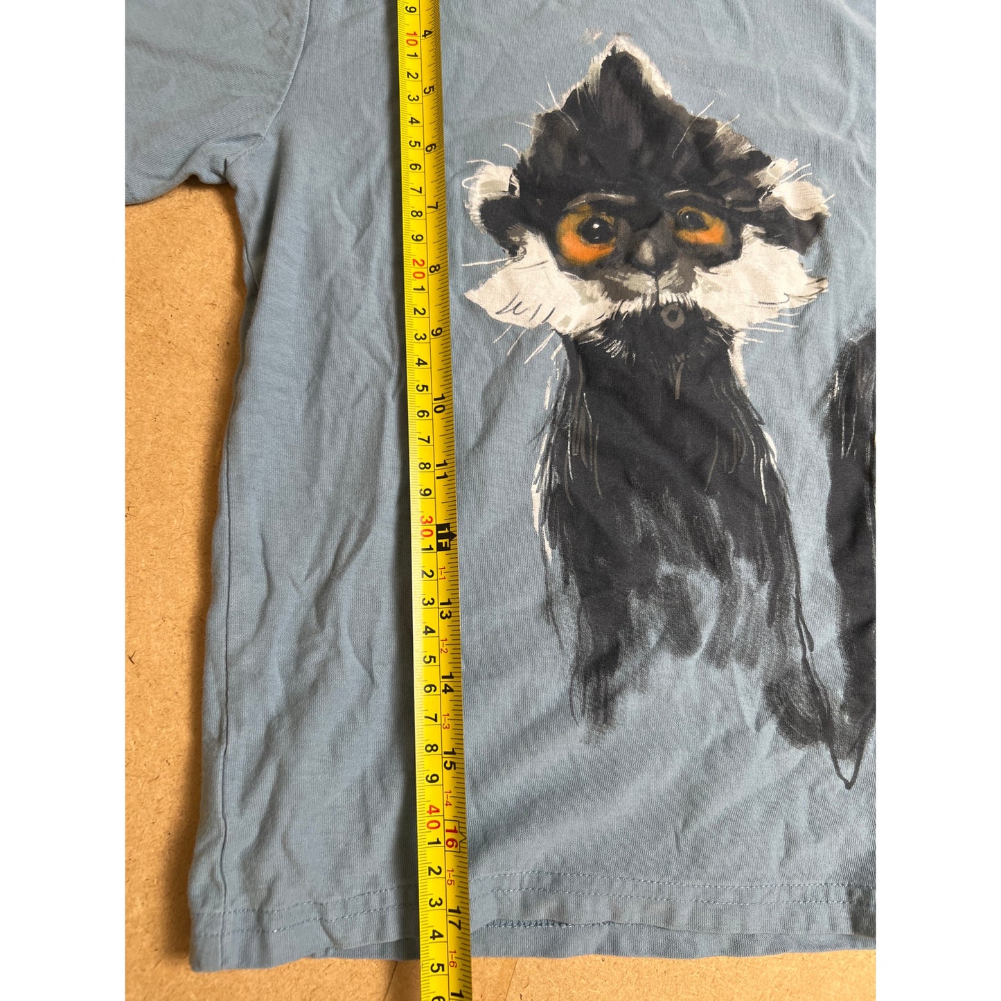 Tea Blue With Monkey Graphic Boy T-Shirt Size 7