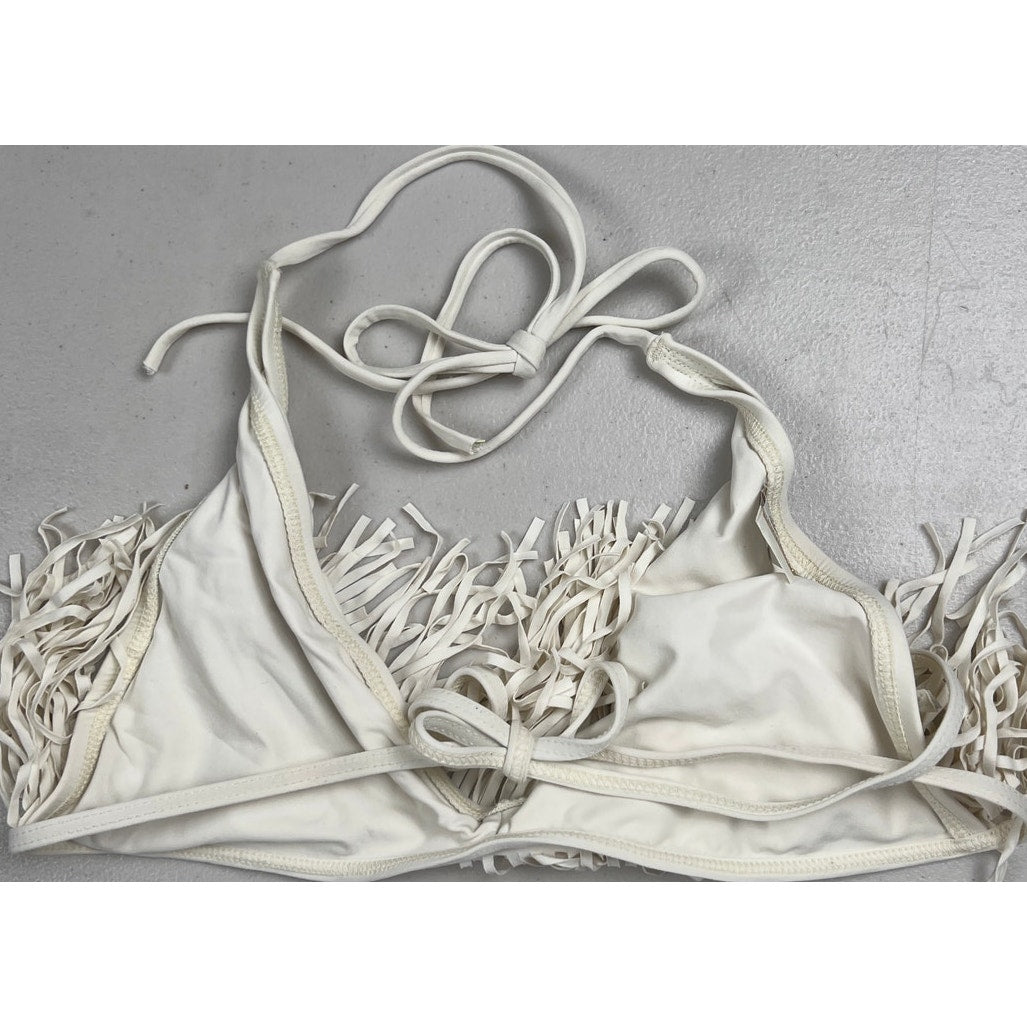 L- Space Women Swimwear Bikini White *Dimensions In Pictures*