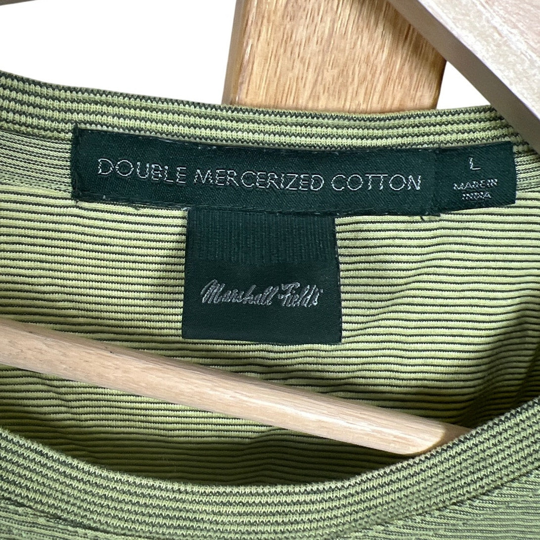 Marshall Field's Double Mercerized Cotton Size Large 100% Green