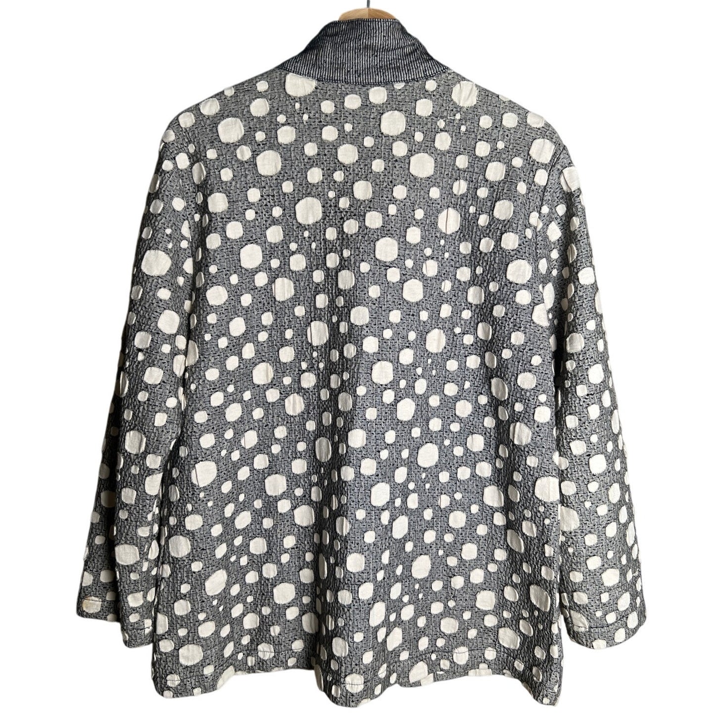 Focus Casual Life Small Cotton Sleeve Knit Cardigan Jacket Shacket Women's