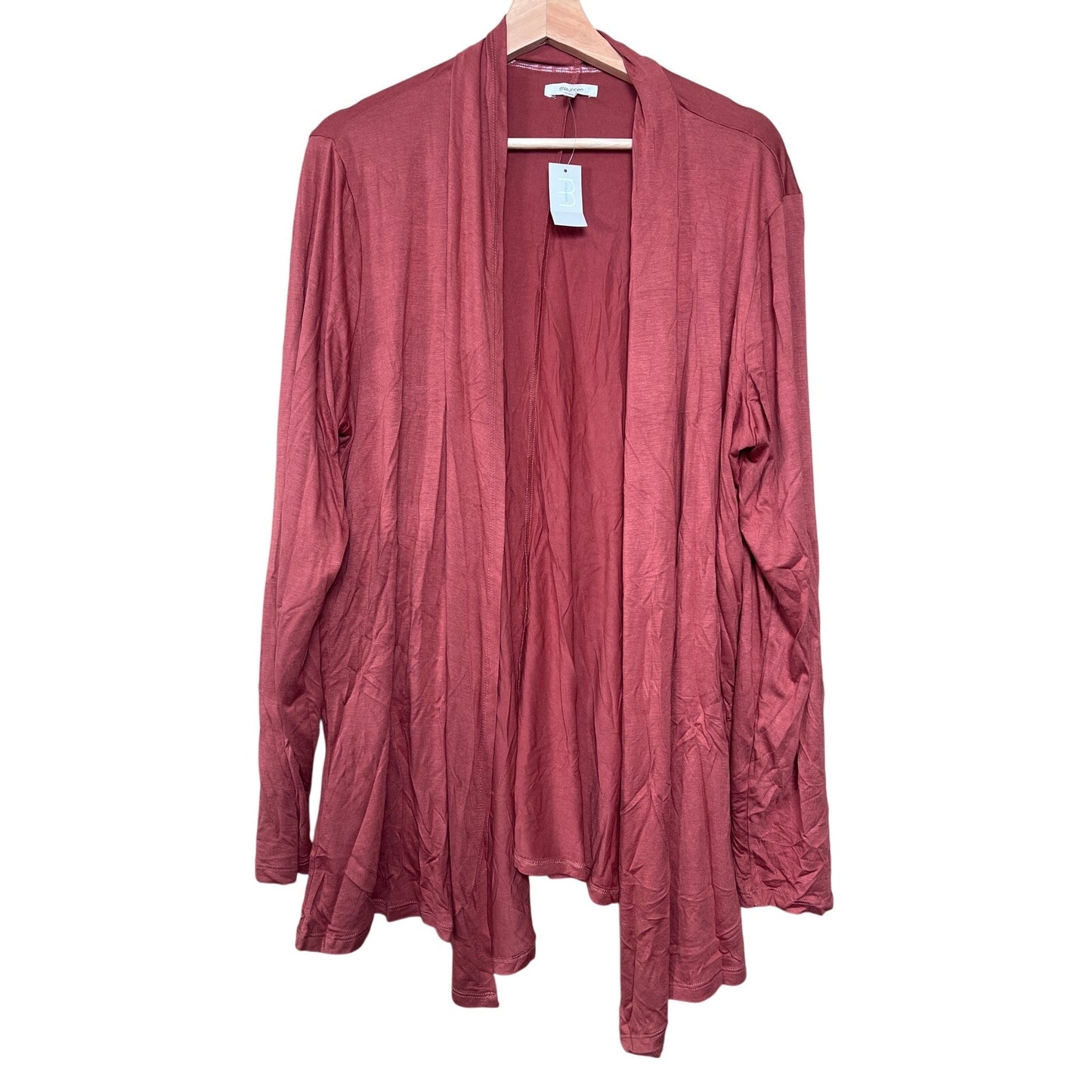 NWT Maurices Maroon Cardigan Women's Size 2XL