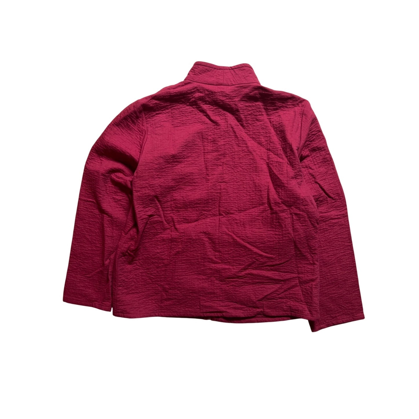 Eileen Fisher Red Full Zip Sweater Size S