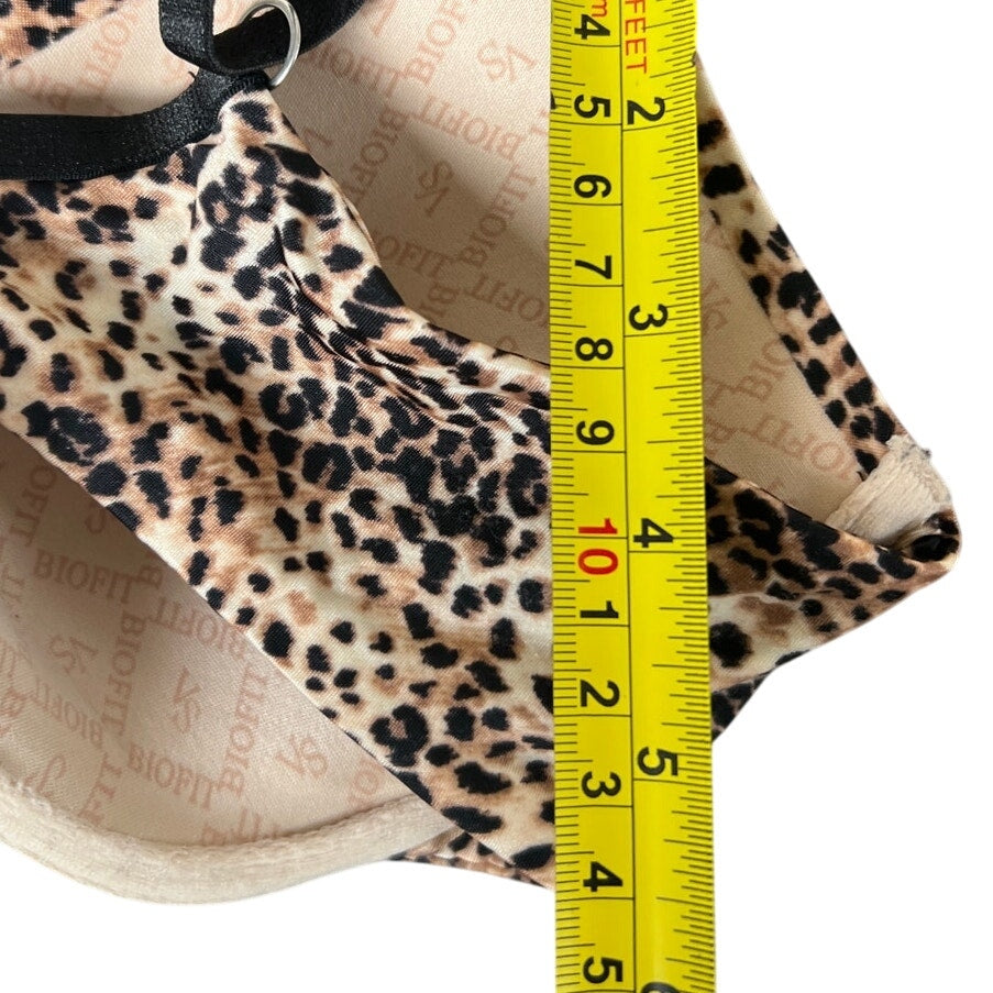 Victoria's Secret Biofit Demi Uplift Cheetah Print Bra 34C