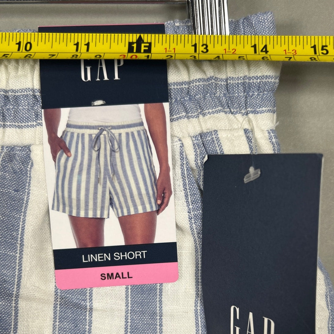 Gap NWT Linen Shorts Size Small Lightweight Striped
