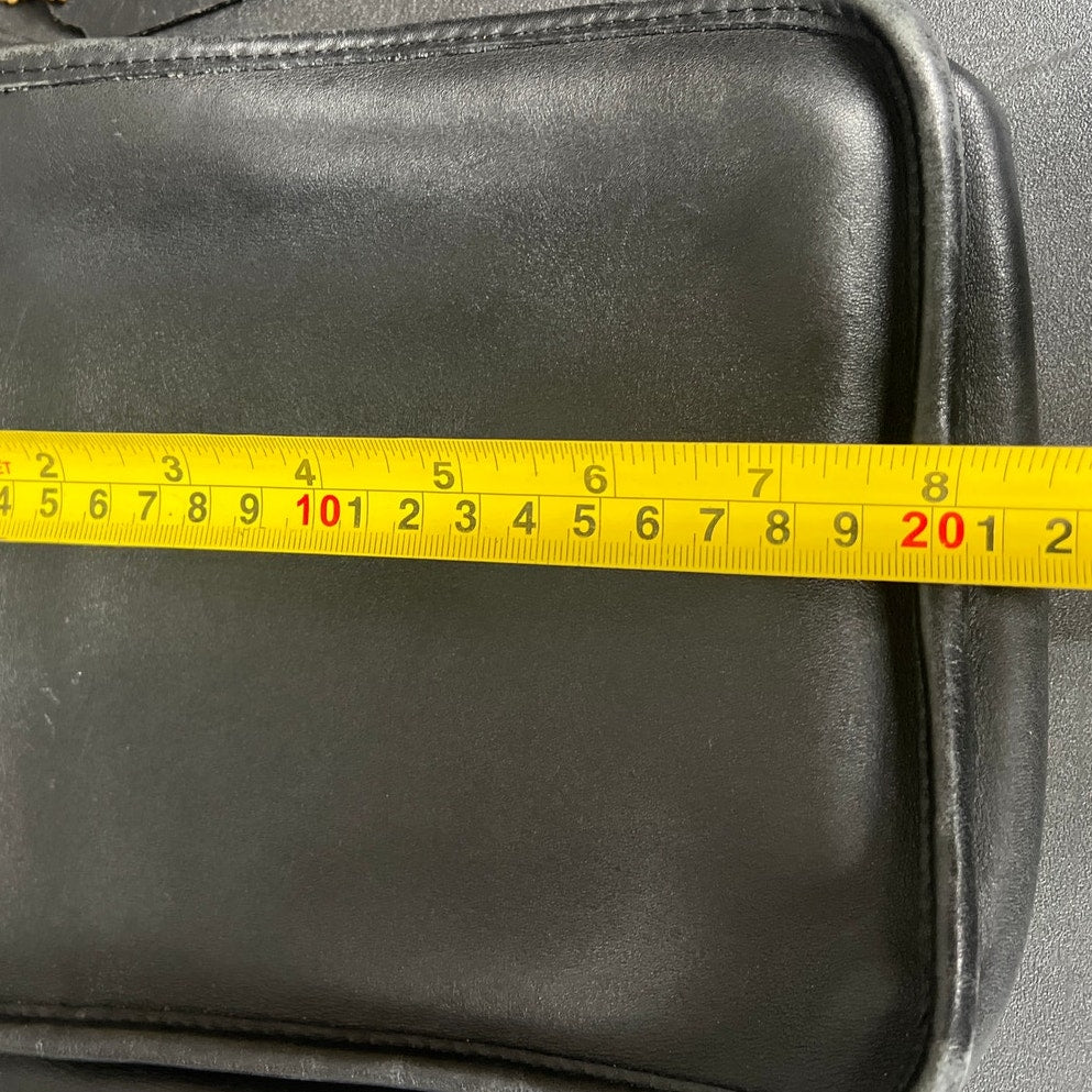 Vintage Coach Bag 9620 Black Shoulder Bag Convertible Flap USA Made