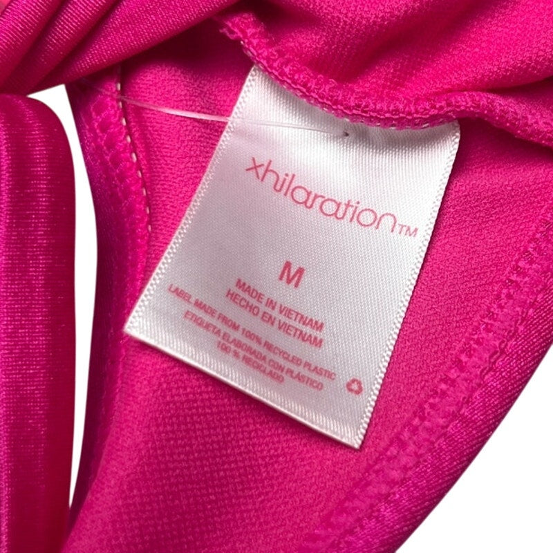 Xhilaration Pink Tie Crossback Bikini Top Women's Juniors Medium M NWT
