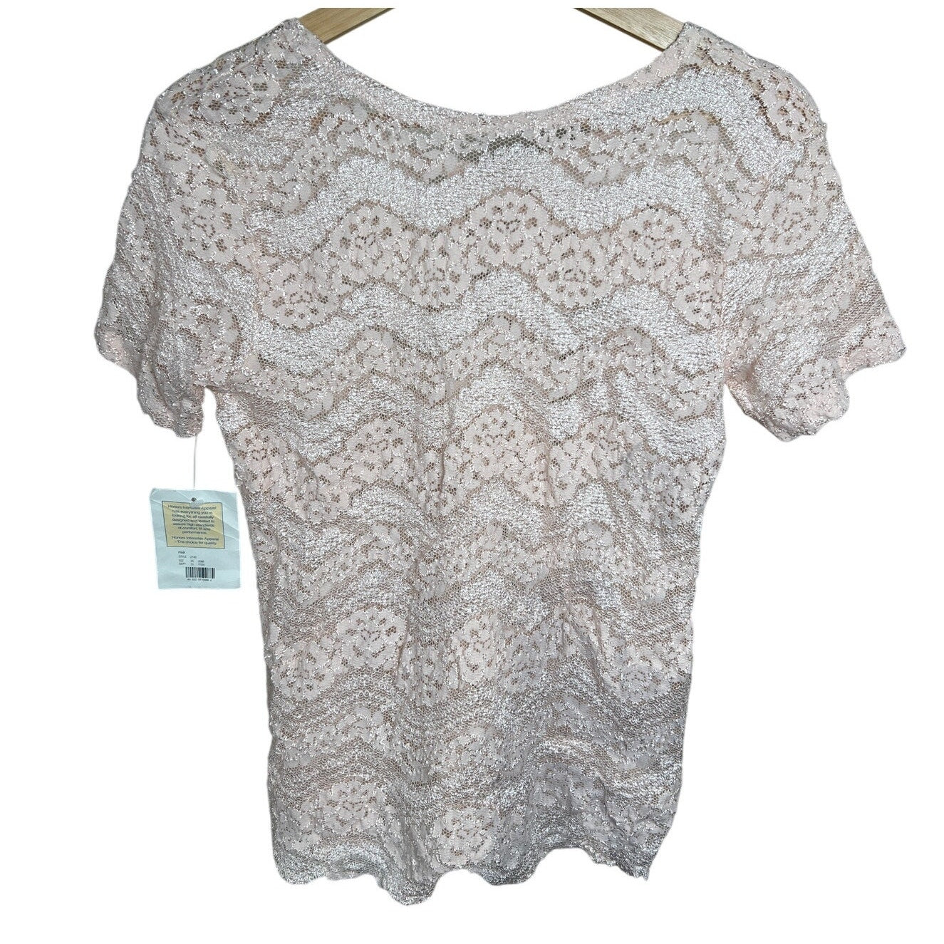 Honors Intimates Pink Lacy Women Tops NWT *Dimensions In Pictures*