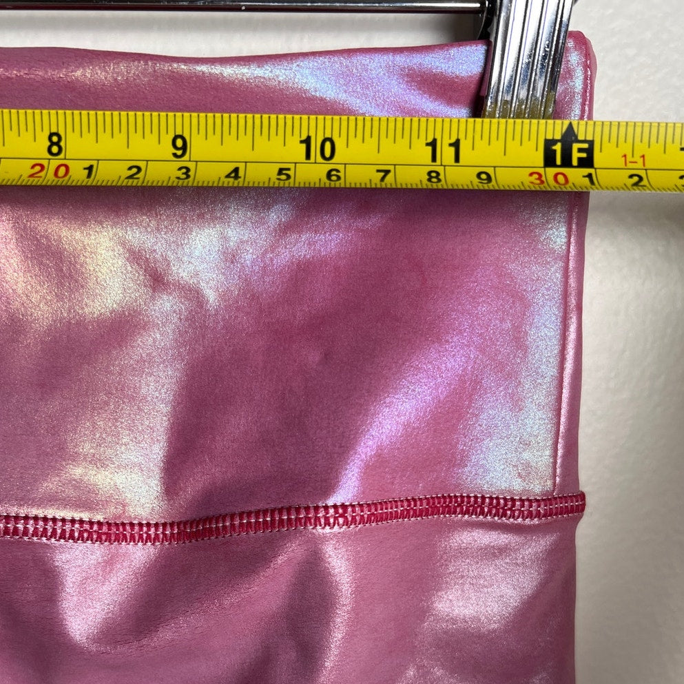 Zyia Active Luxe Pink Metallic leggings Women 6/8
