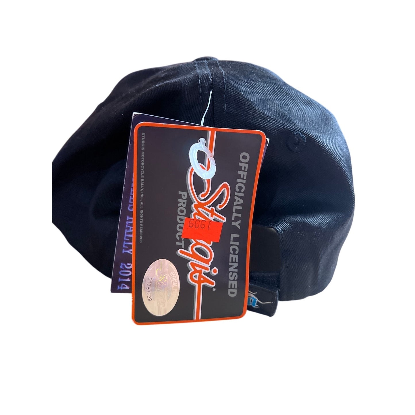 NWT Sturgis 74nd Rally 2014 Black Hat Strap Back One Size Fits All
