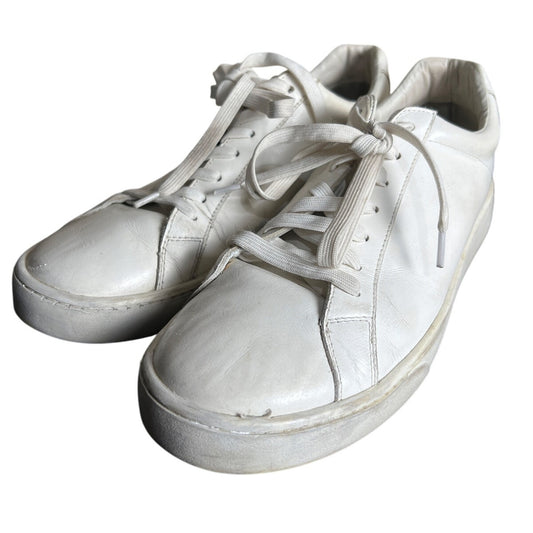 Marcella NY Size 41 White Canva Lace Sneakers Size 10 Women's