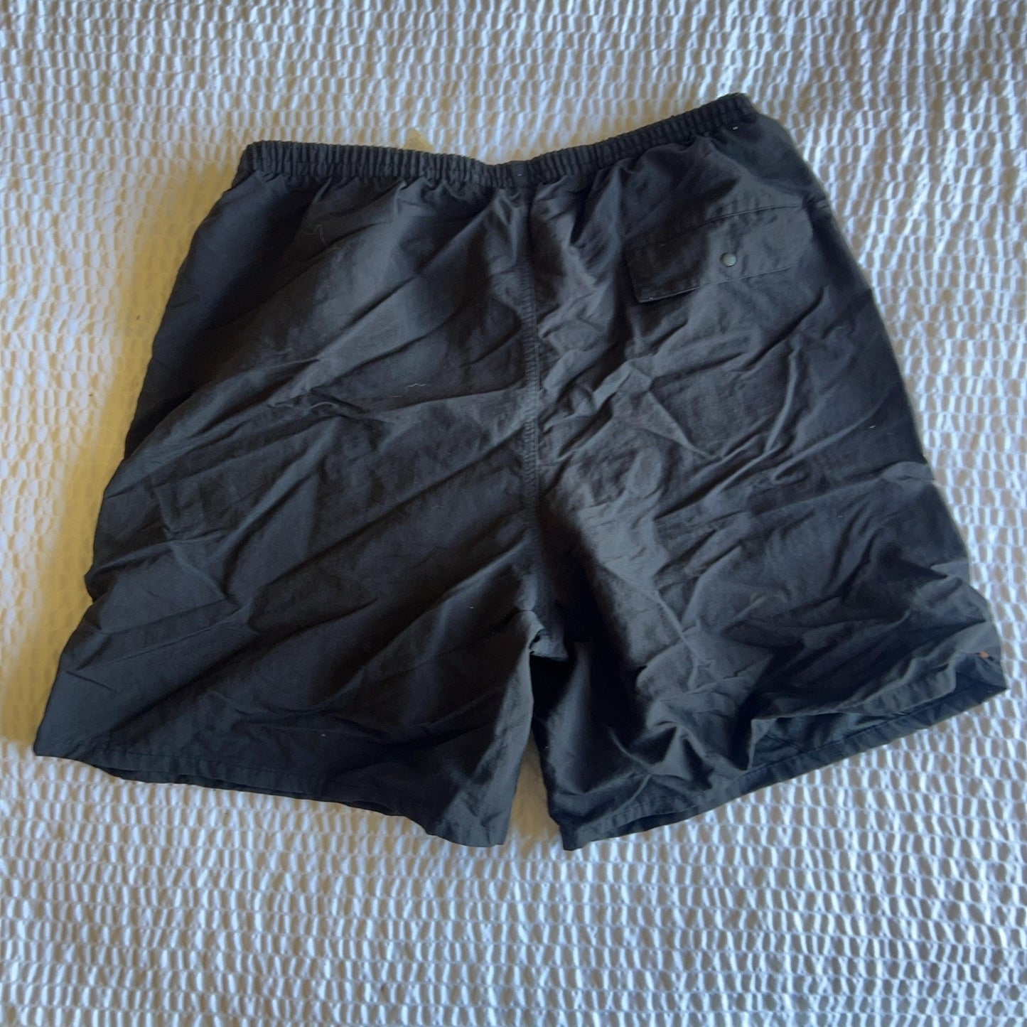Patagonia Mens L Black Athletic Shorts 36 Waist Elastic Drawstring Mesh