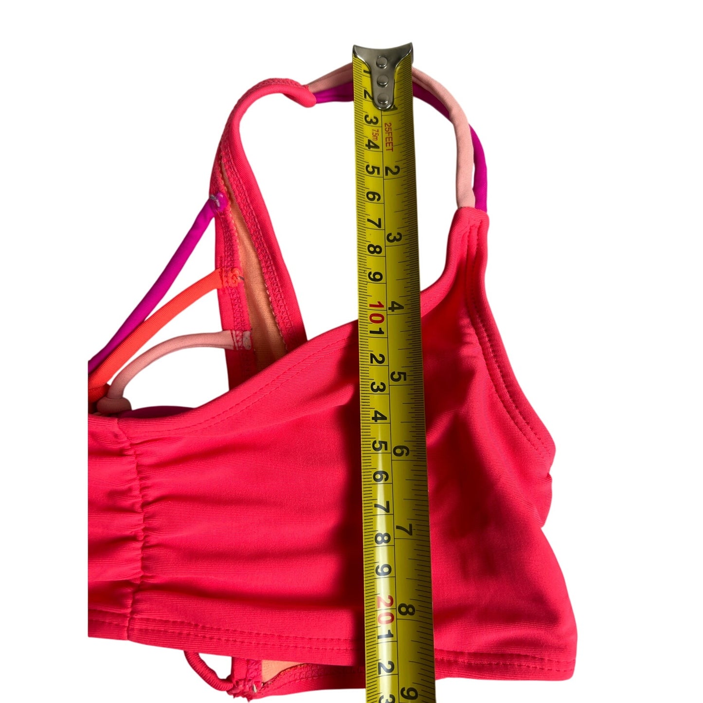 Xhiliration Women's Bikini Swimwear Set Orange Size Small S