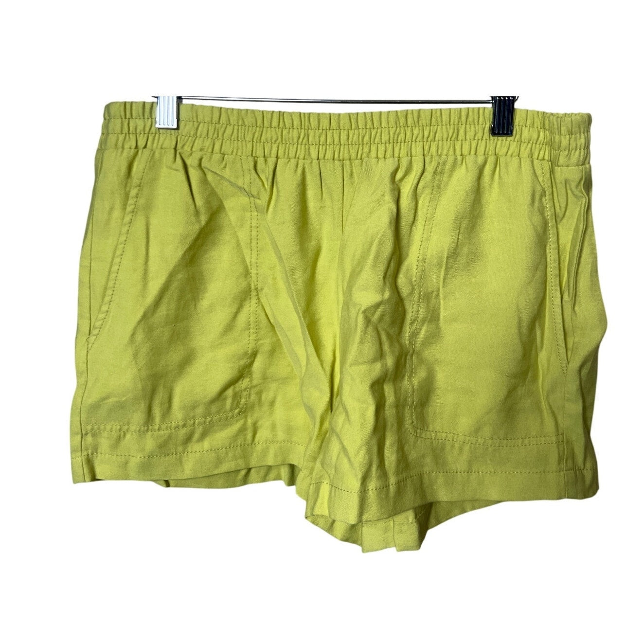 BCBGMAXAZRIA Women Stretchable Yellow Shorts *Dimensions In Pictures*