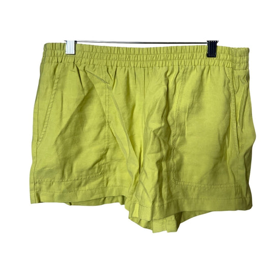 BCBGMAXAZRIA Women Stretchable Yellow Shorts *Dimensions In Pictures*