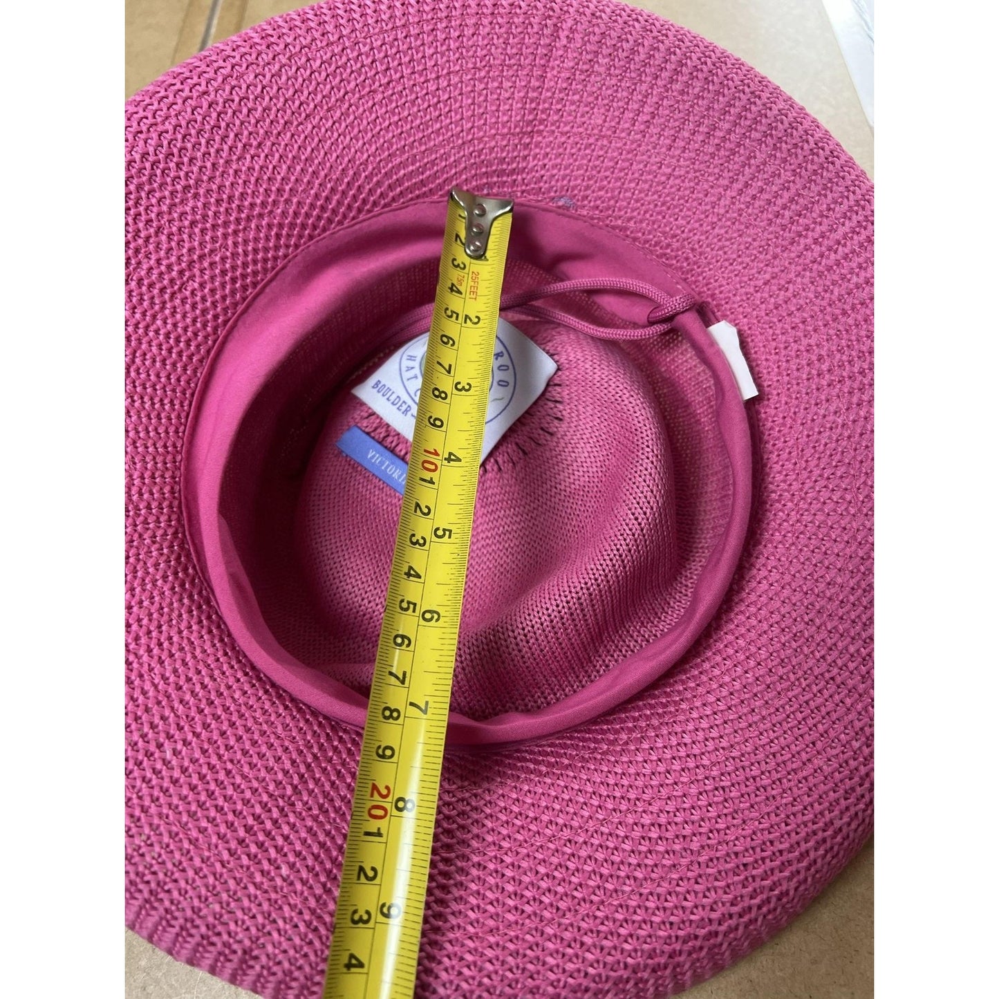 Wallaroo Hat Company Sun Hat Womens One Size Pink Victoria Wide Brim Beach