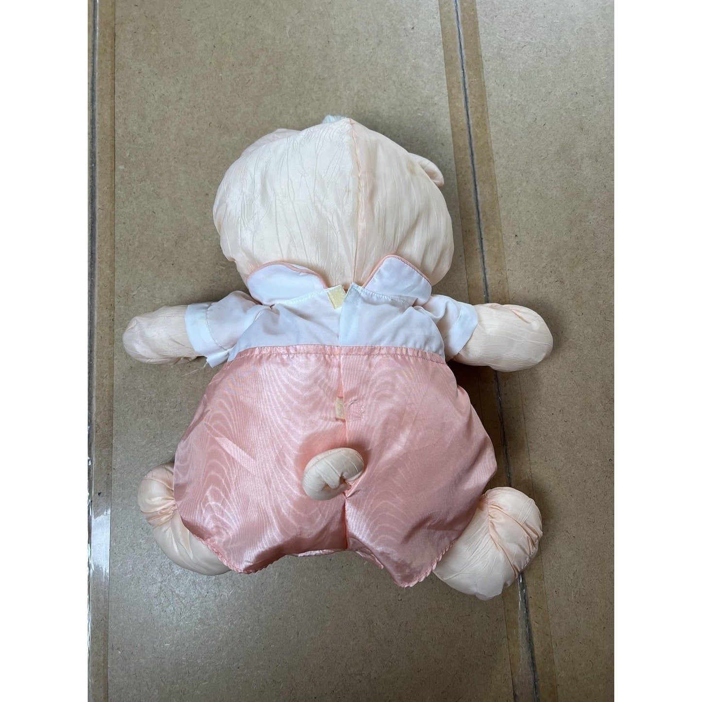 Plush Bear Doll Pink Romper White Shirt Stuffed Toy Cute Collectible Nursery