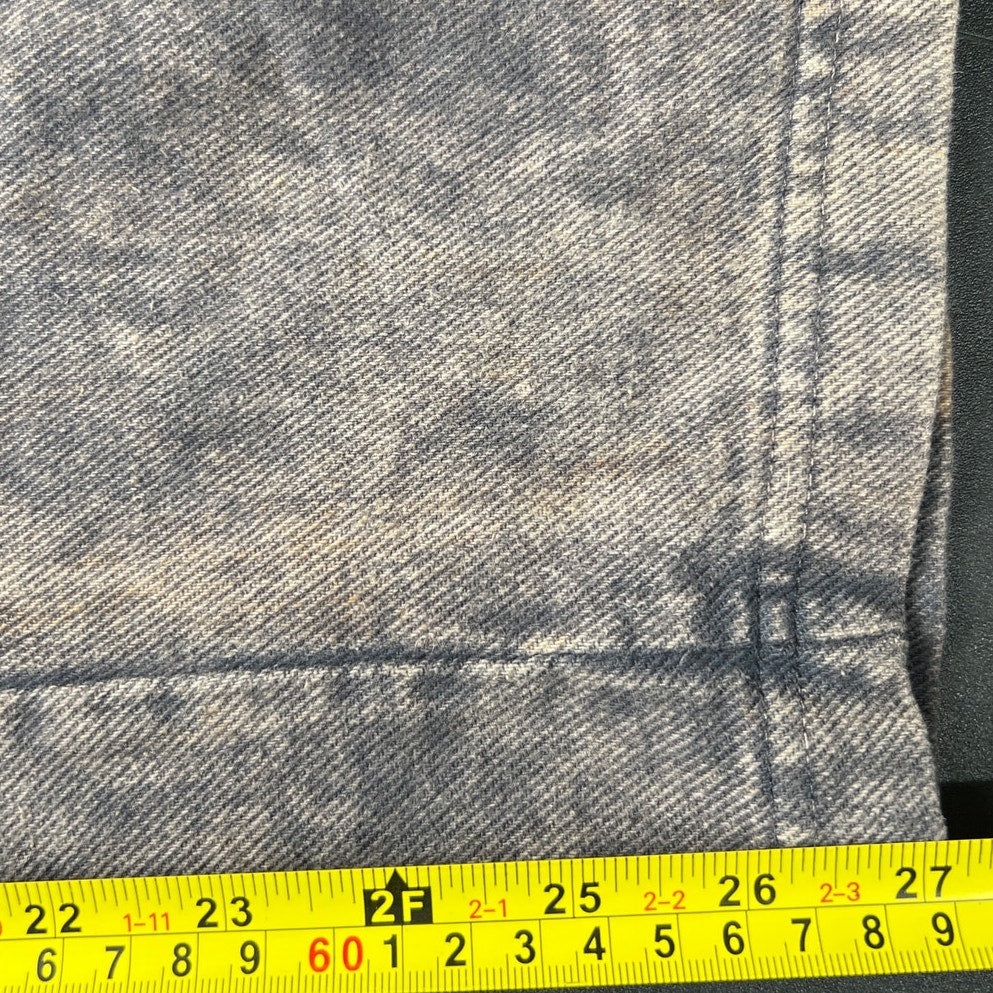 One Size 100% Cotton Faded Jumpsuit Button Up Gray